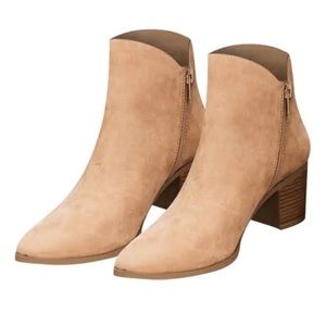 Tan Suede Ankle Booties